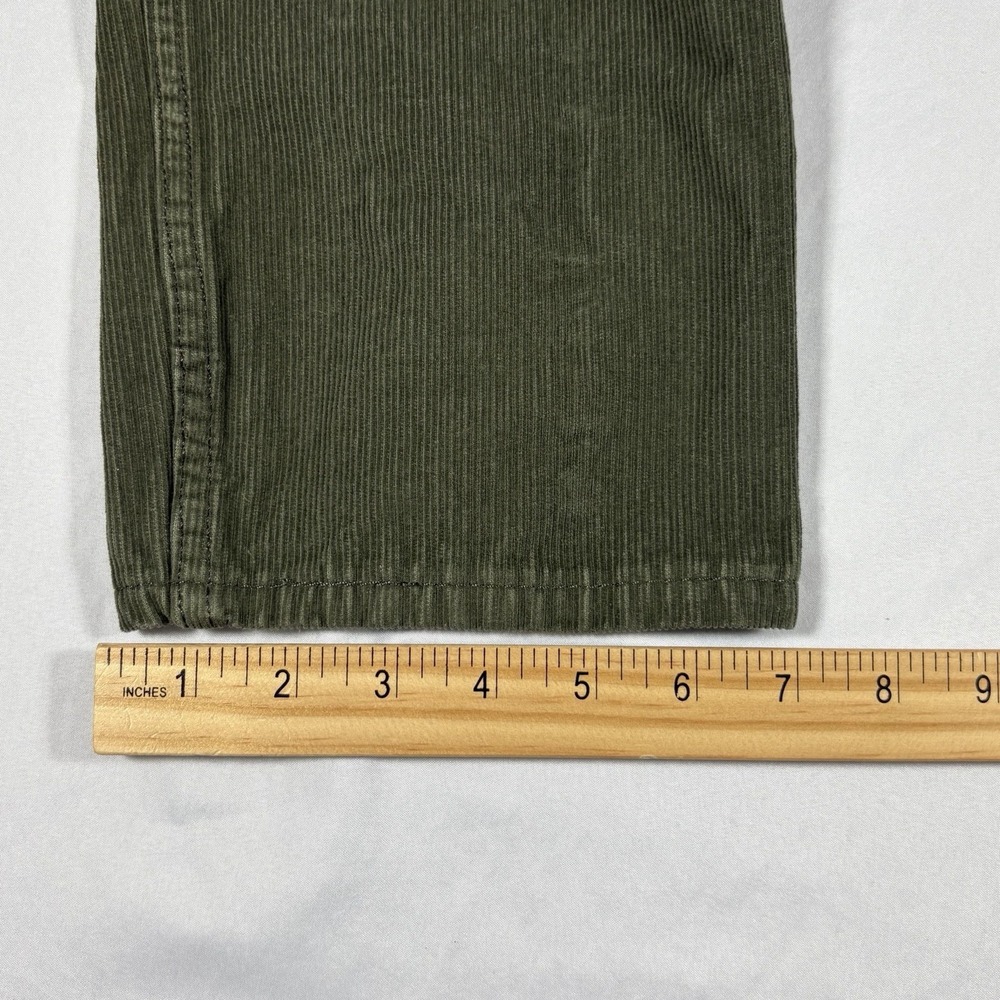Levis 502 Mens FITS 32x30 Green Corduroy Pants Stretch 5 Pocket Grunge Emo Punk - Picture 12 of 13